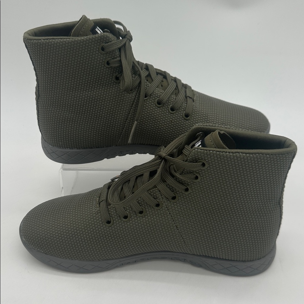 NOBULL Outwork Superfabric Trainer High Top Womens Size 7.5 Gym Shoe Olive Green - Picture 2 of 15